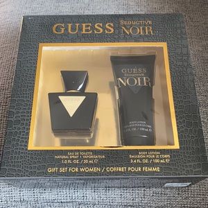 Guess Seductive Noir 2 Pc Gift Set 1.0 FL EDT Spray, 3.4 oz Body Lotion GIFTSET
